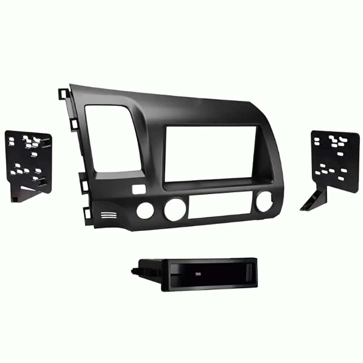 Metra 99-7816G Single or Double DIN Dash Kit for for Select 2006-2011 Honda Civic Vehicles- Gunmetal