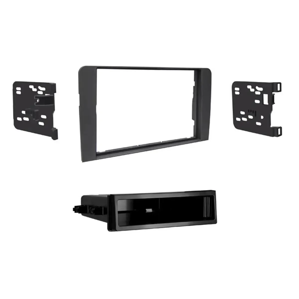Metra 99-9109B Single or Double DIN Dash Kit for Select 2006-2013 Audi A3 Vehicles - Matte Black