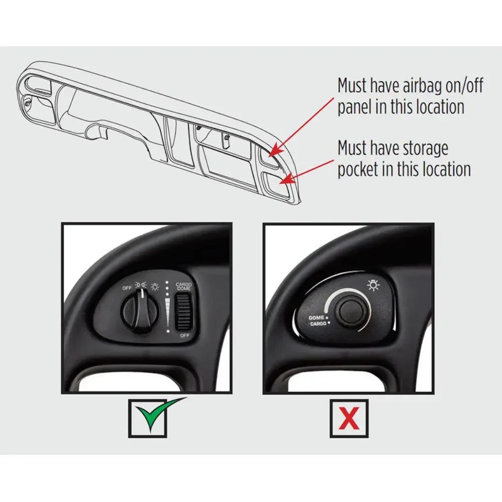 Metra DP-6551 Double DIN Dash Kit for Dodge Ram 1500 & 2500 1998-2001