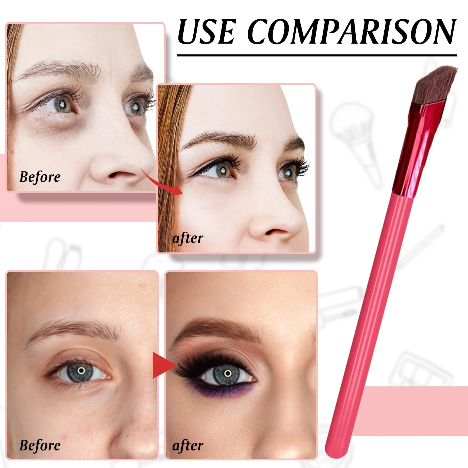 Multi Function Eyebrow Brush, Eye Brow Concealer Brush