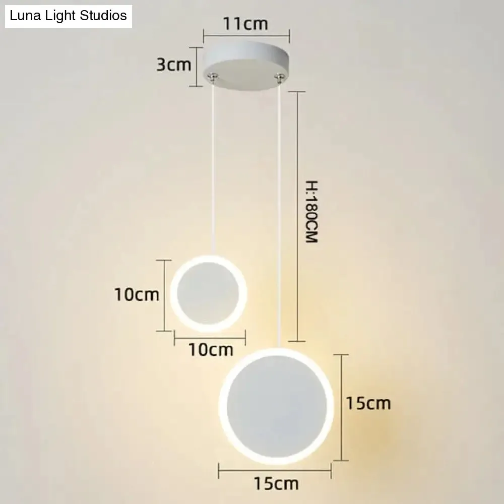 New Arrival Pendant Lights Modern Led Pendant Lamp For Bedside Dining Room Bar White Or Black Color Fixtures