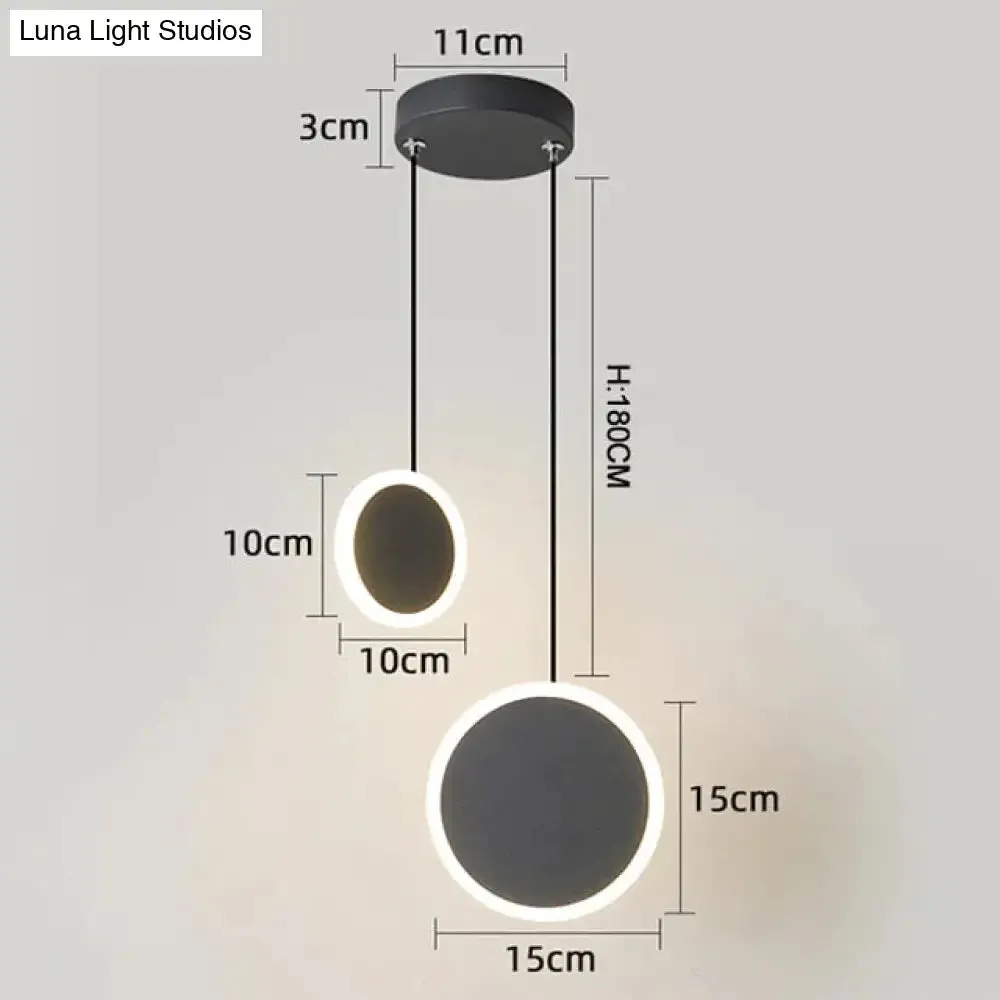 New Arrival Pendant Lights Modern Led Pendant Lamp For Bedside Dining Room Bar White Or Black Color Fixtures