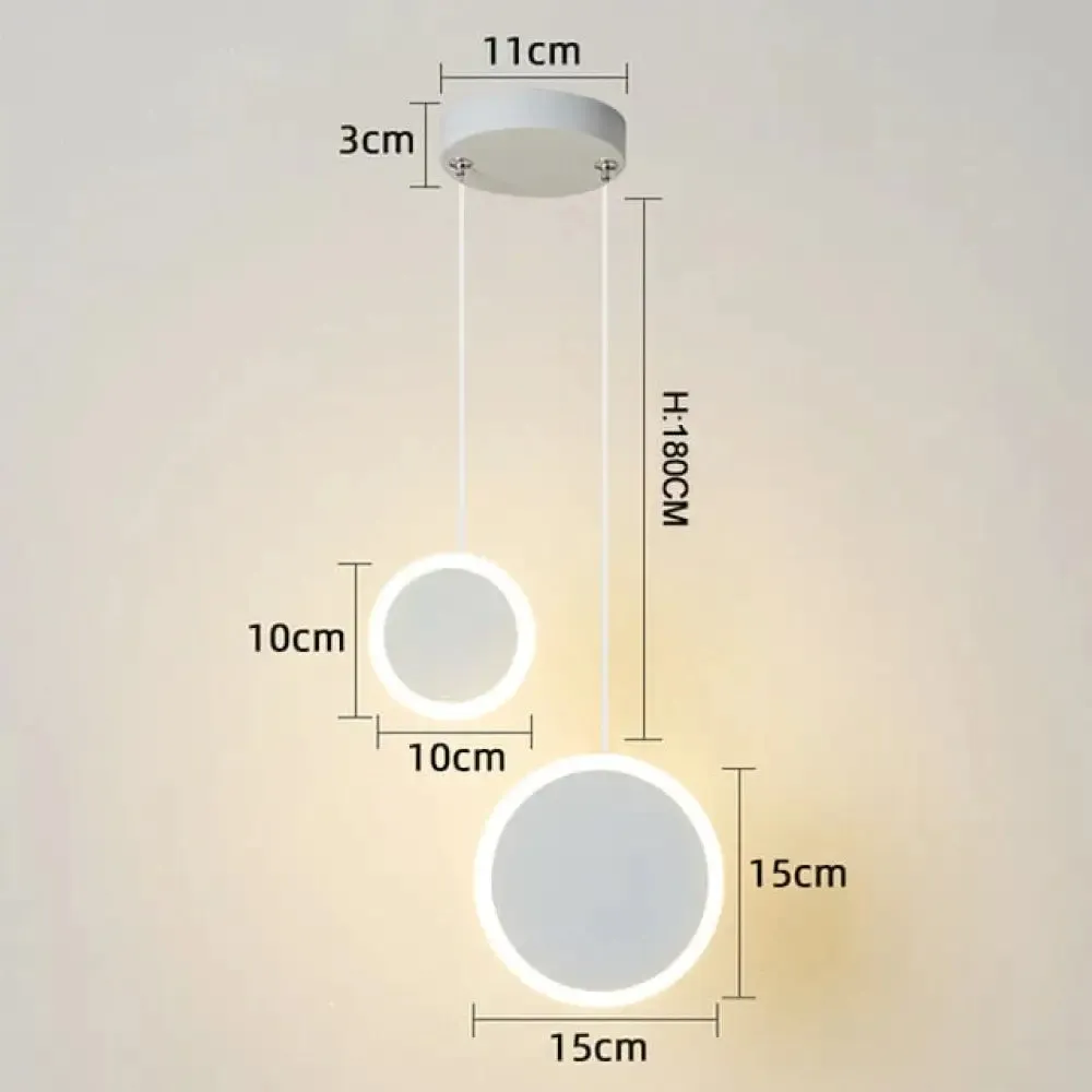 New Arrival Pendant Lights Modern Led Pendant Lamp For Bedside Dining Room Bar White Or Black Color Fixtures