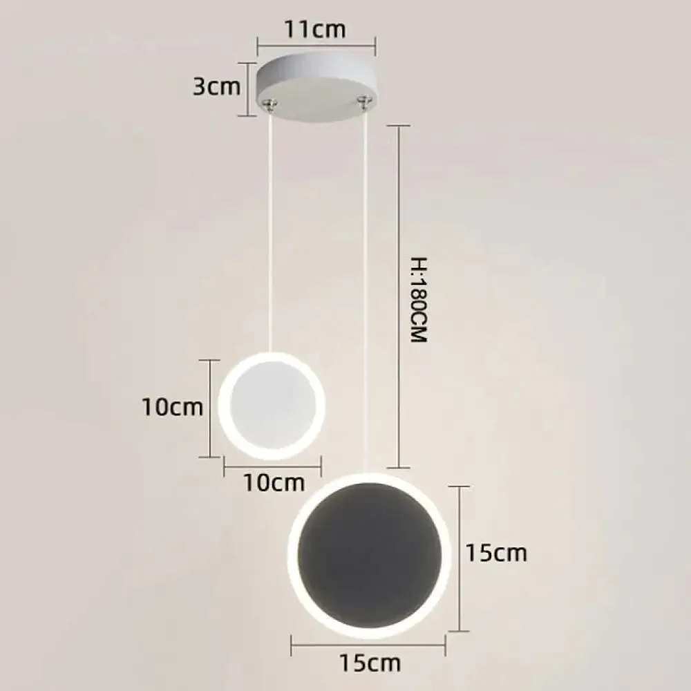New Arrival Pendant Lights Modern Led Pendant Lamp For Bedside Dining Room Bar White Or Black Color Fixtures