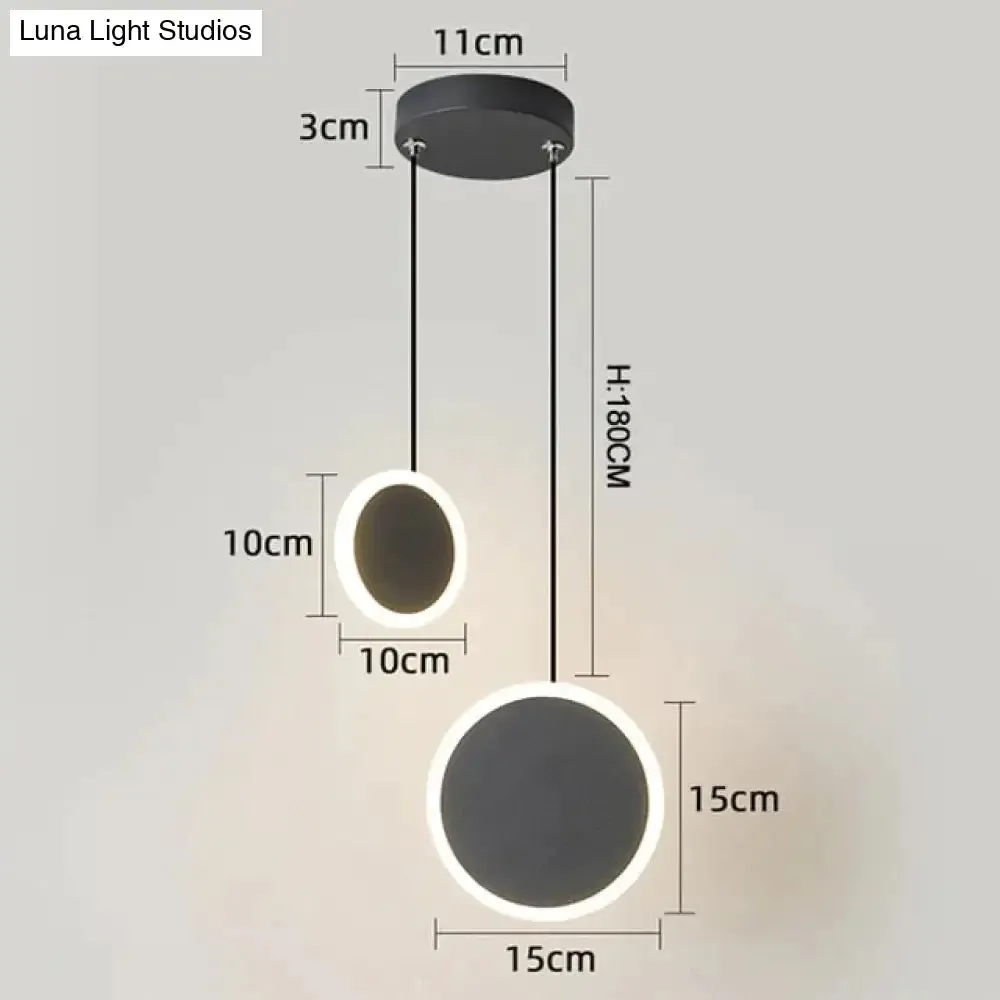New Arrival Pendant Lights Modern Led Pendant Lamp For Bedside Dining Room Bar White Or Black Color Fixtures