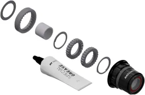 NEW DT Swiss Ratchet LN Freehub Body Upgrade Kit - SRAM XDR, Standard, Aluminum, Sealed Bearing, 18T