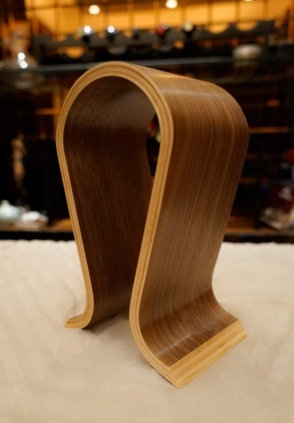 Omega Wooden Headphone Stand - Walnut