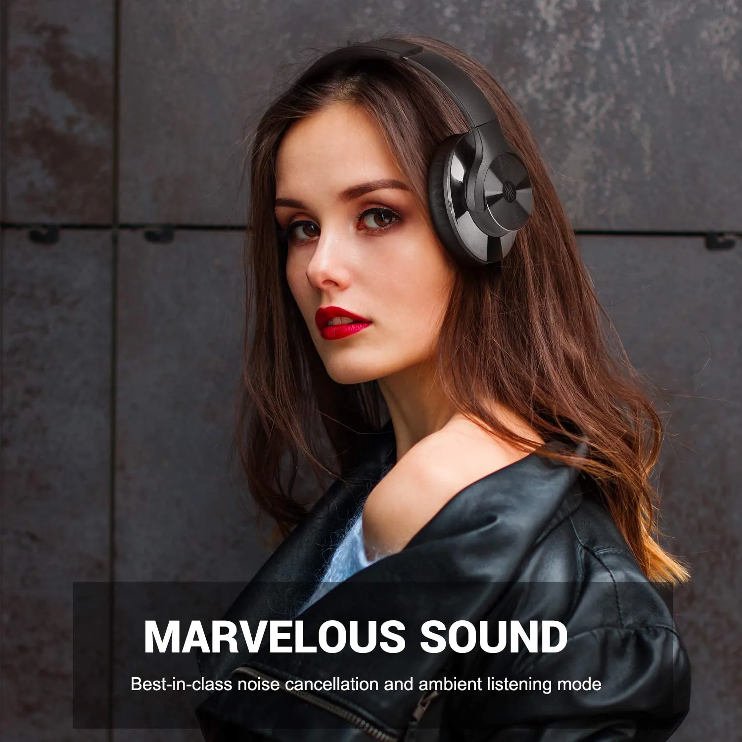 Oneodio A10 Bluetooth Active Noise Cancelling Headphones Wireless Over Ear for Travel, Office, TV, Mobile Phone