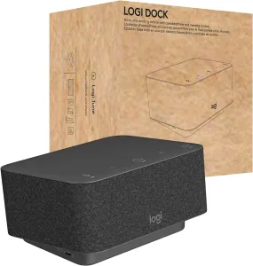 Open Box -  Logitech - Logi Dock, All-in-One USB C Laptop Docking Station