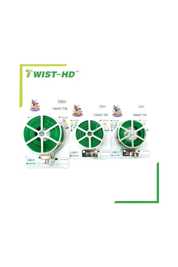 Plant Twist Tie With Cutter, Green Multi-Functional Sturdy Garden Plant Twist Cable Tie, {Size ‚Äì 30M/50M/100M} - Plant Care