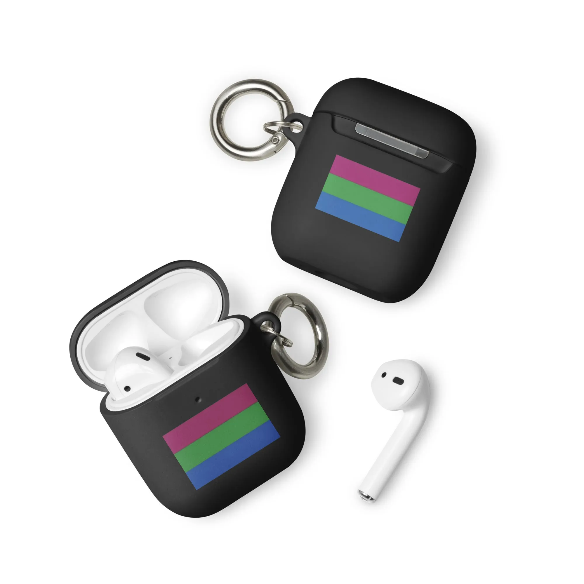 Polysexual Poly Pride Flag Rubber Case for Apple AirPods