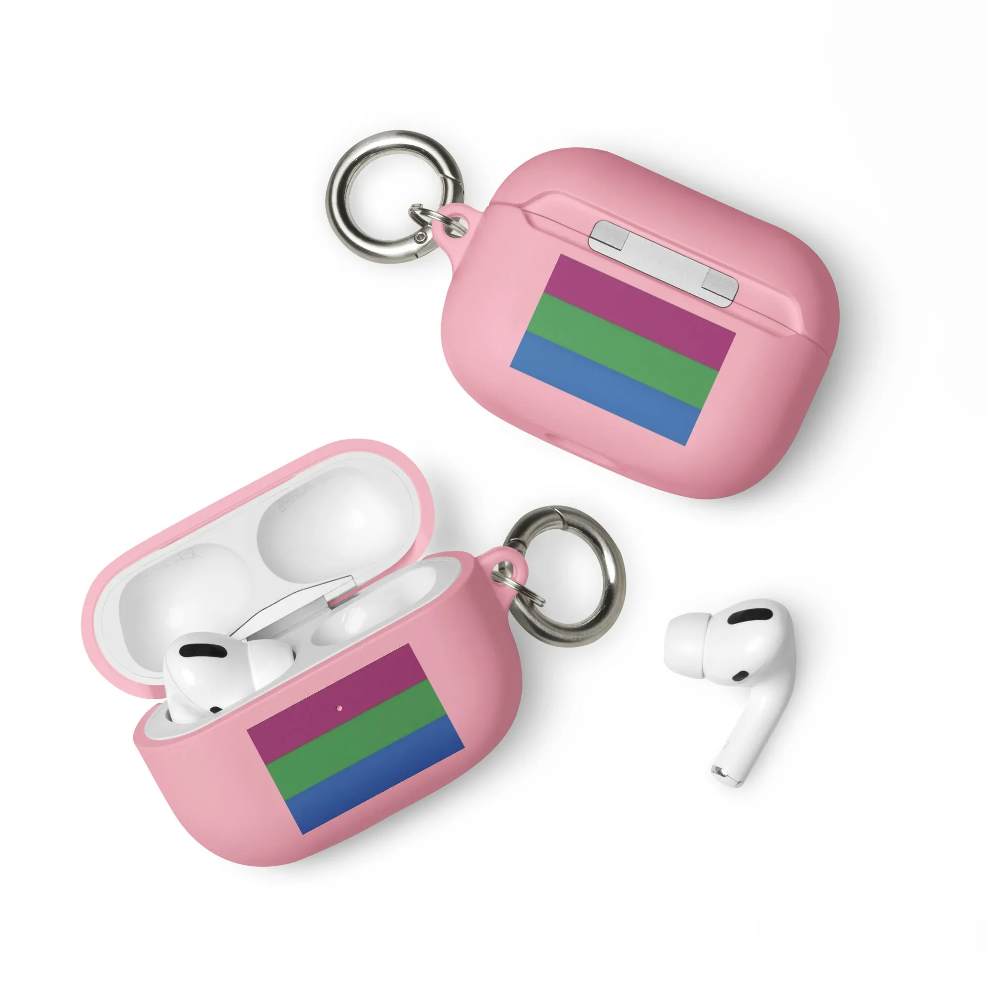 Polysexual Poly Pride Flag Rubber Case for Apple AirPods