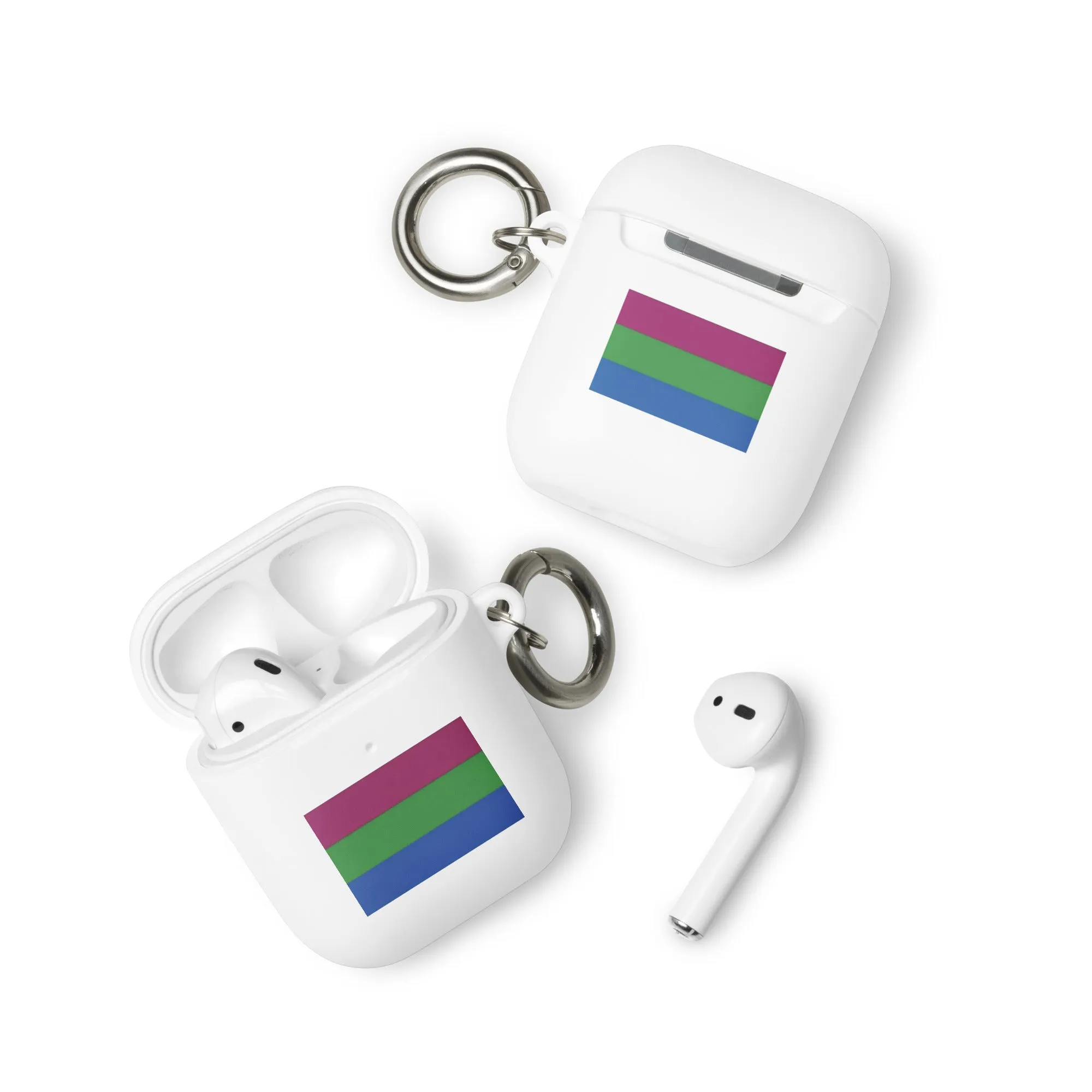 Polysexual Poly Pride Flag Rubber Case for Apple AirPods