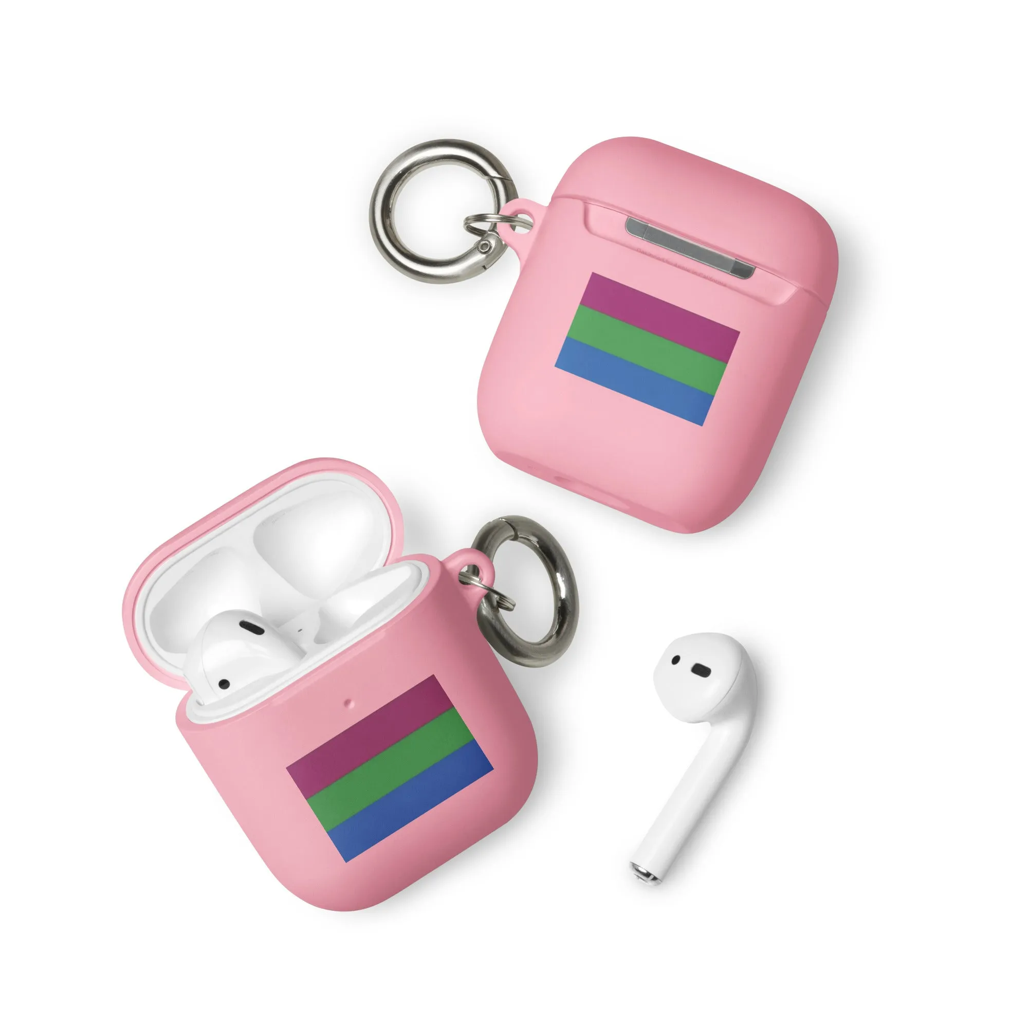 Polysexual Poly Pride Flag Rubber Case for Apple AirPods