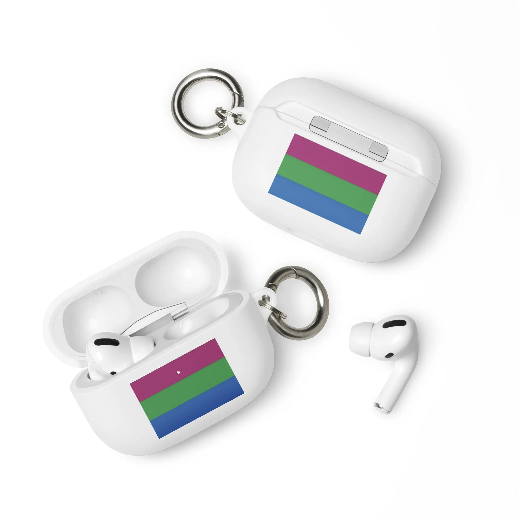 Polysexual Poly Pride Flag Rubber Case for Apple AirPods