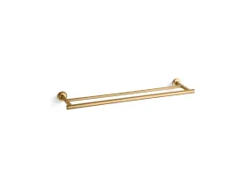 Purist 24.94" Towel Bar in Vibrant Brushed Moderne Brass