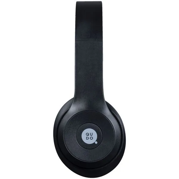 Qudo Black Wireless Headphones with Quick Charge