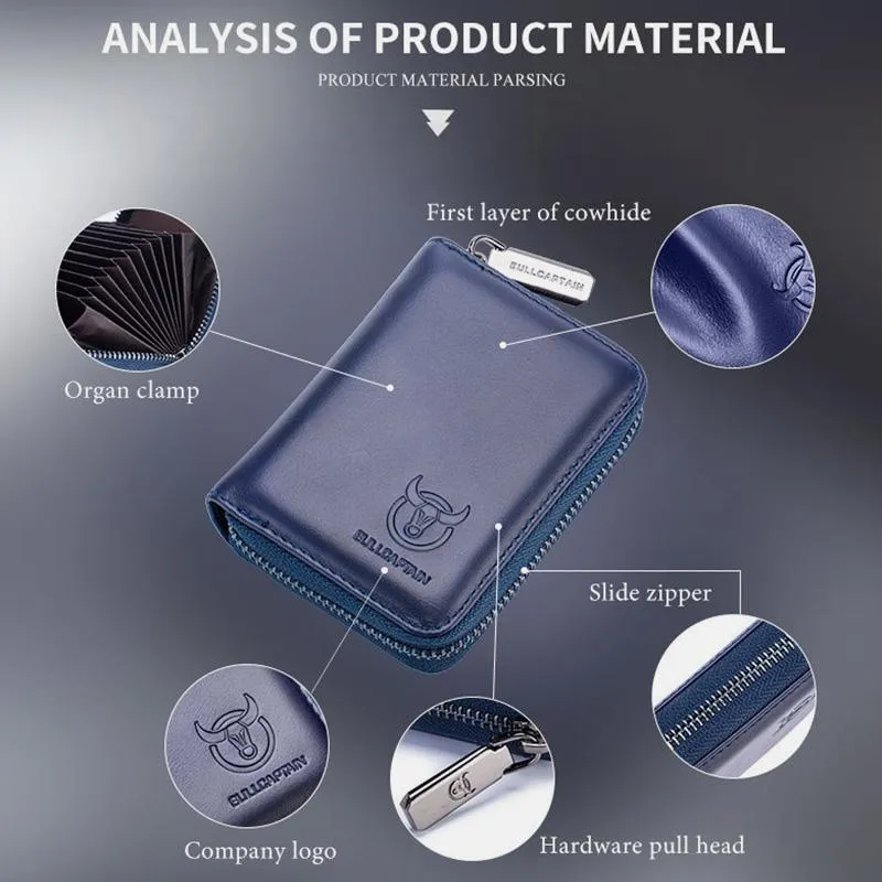 Real Leather Multifunctional Card Holder