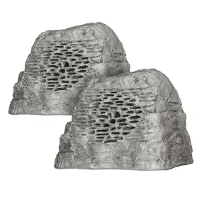 Rockustics OctoRock 8" 2-way Outdoor Rock Speaker - Pair (Grey)