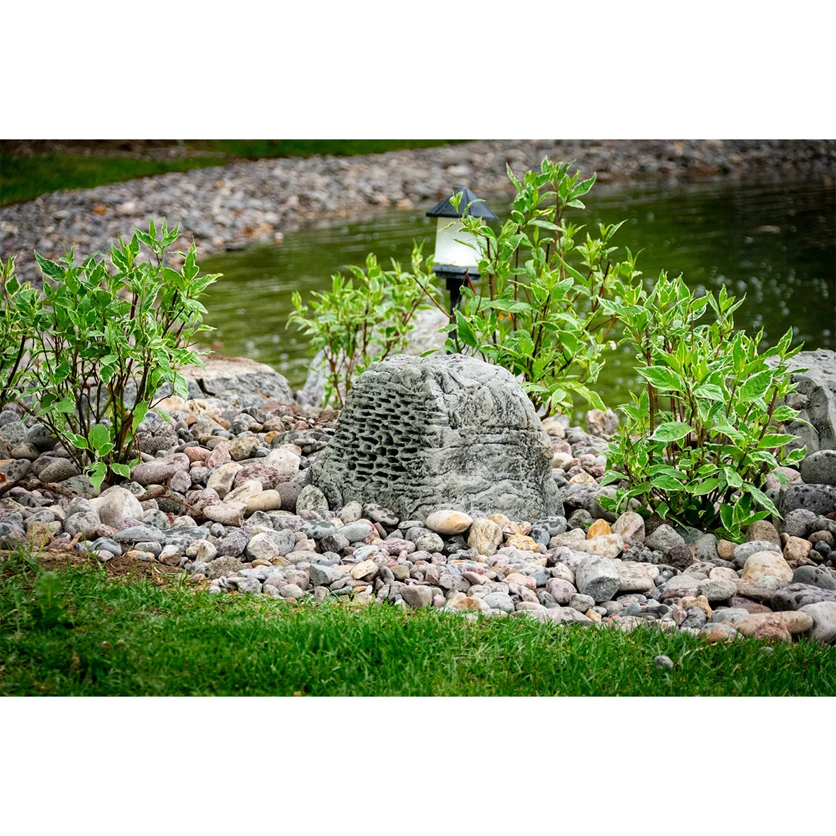 Rockustics OctoRock 8" 2-way Outdoor Rock Speaker - Pair (Grey)