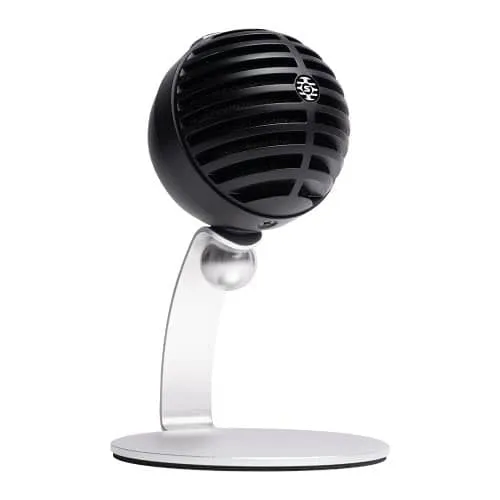 Shure Motiv Digital Microphone Grey for home office; USB-A & USB-C cables