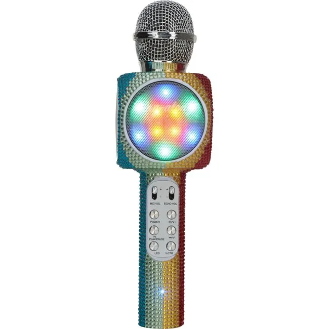 Sing A Long Rainbow Bling Karaoke Bluetooth Mic