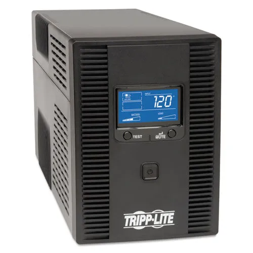 Smartpro Lcd Line-interactive Ups Avr Tower, 10 Outlets, 1,500 Va, 650 J