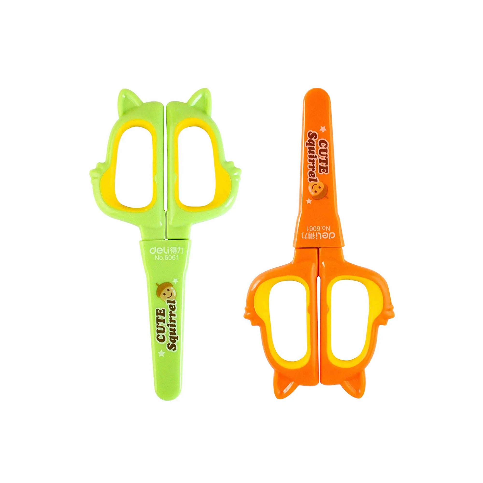 Squirrel-Shaped Handheld Scissors with Stand - Compact and Fun