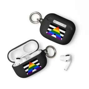 Straight Ally Pride Flag Rubber Case for Apple AirPods