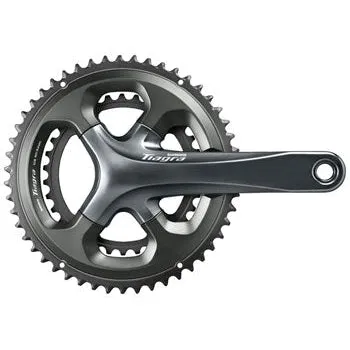 Tiagra FC-4700 Bicycle Crankset - 172.5mm, 10-Speed, 50/34t, 110 Asymmetric BCD, Hollowtech II Spindle Interface, Gray