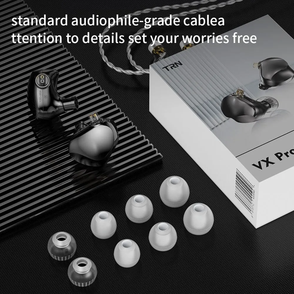 TRN VX Pro  1DD 8BA Hybrid In-Ear Earphones