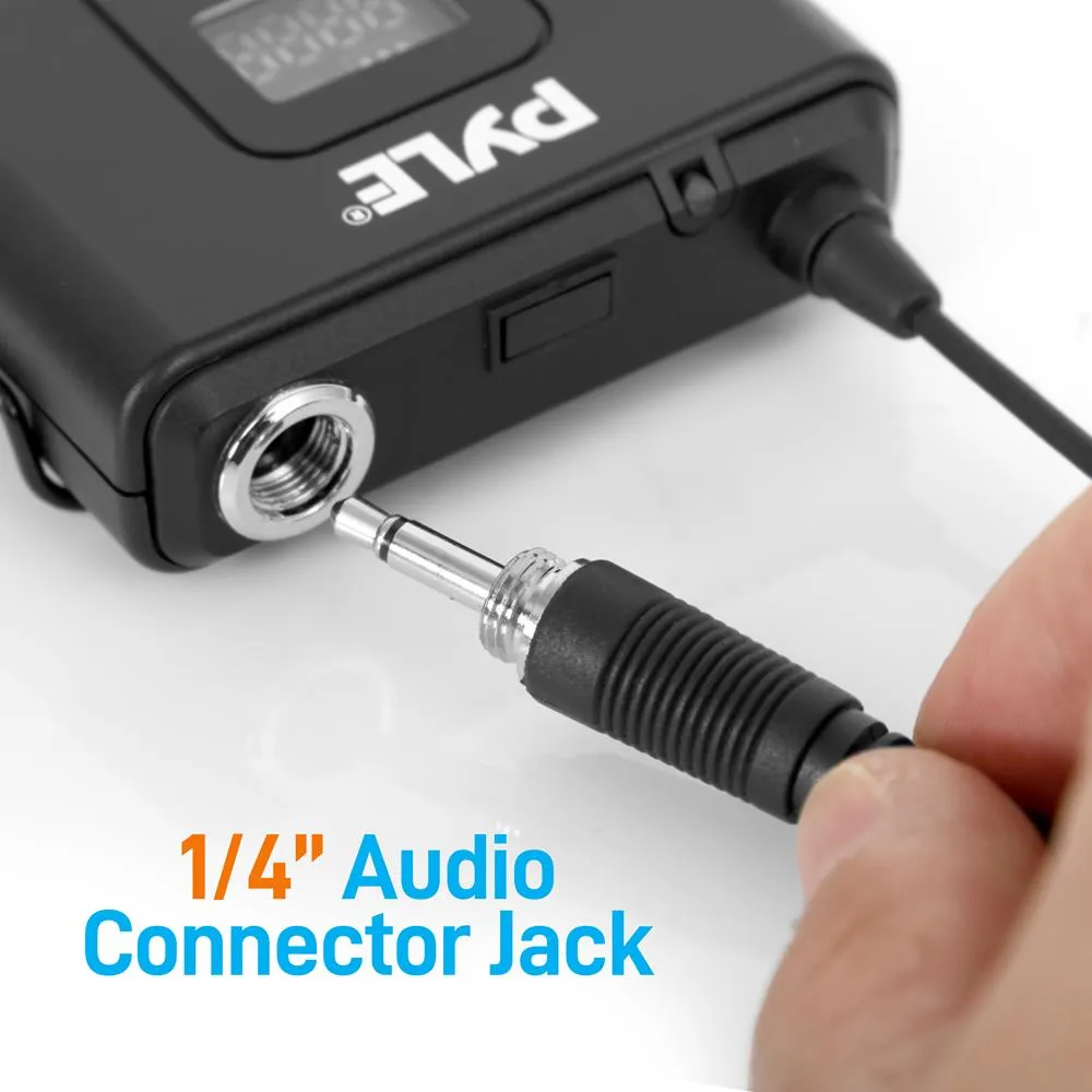 Uhf Wireless Microphone System Kit, Includes Handheld Mic, Headset Mic, Lavalier Mic & Beltpack