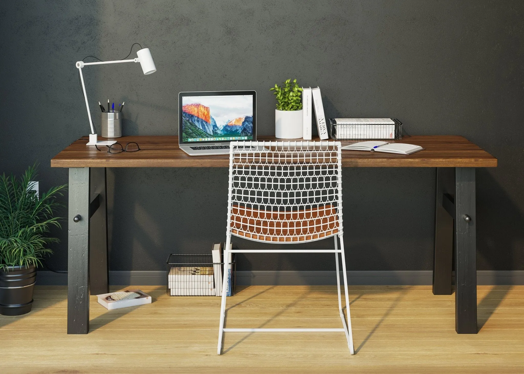 UMBUZÖ Solid Wood Desk - Home Office Desk