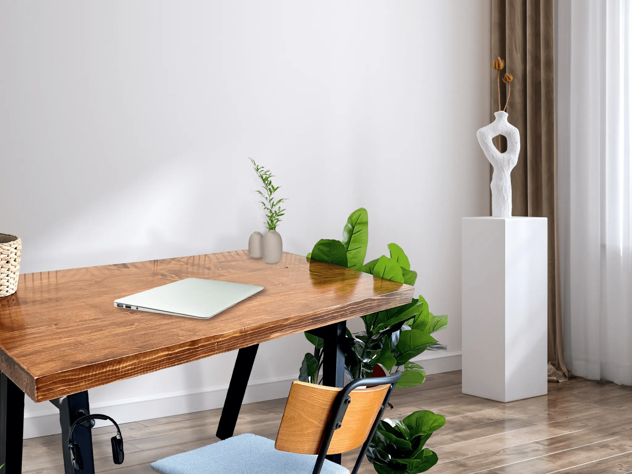 UMBUZÖ Solid Wood Desk - Home Office Desk