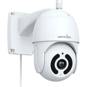 Wansview W9 Outdoor Security Camera - 1080P Pan-Tilt, Waterproof, Night Vision, 2-Way Audio, App Alerts, SD & Cloud Storage, Alexa Compatible
