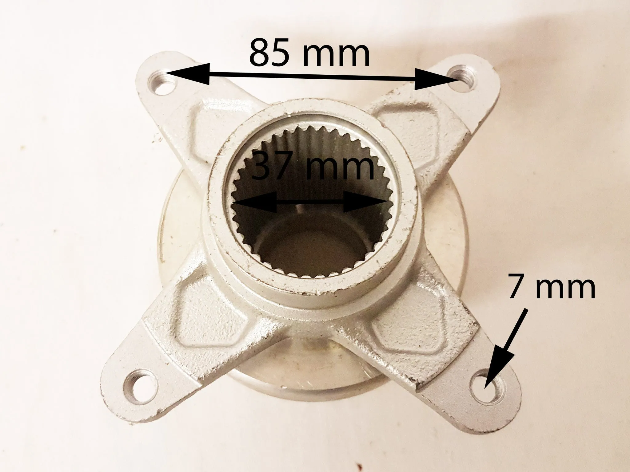 WHH13 REAR BRAKE DISC HUB MOUNT BRACKET SPY 250 350 F-1 ROAD LEGAL QUAD BIKES