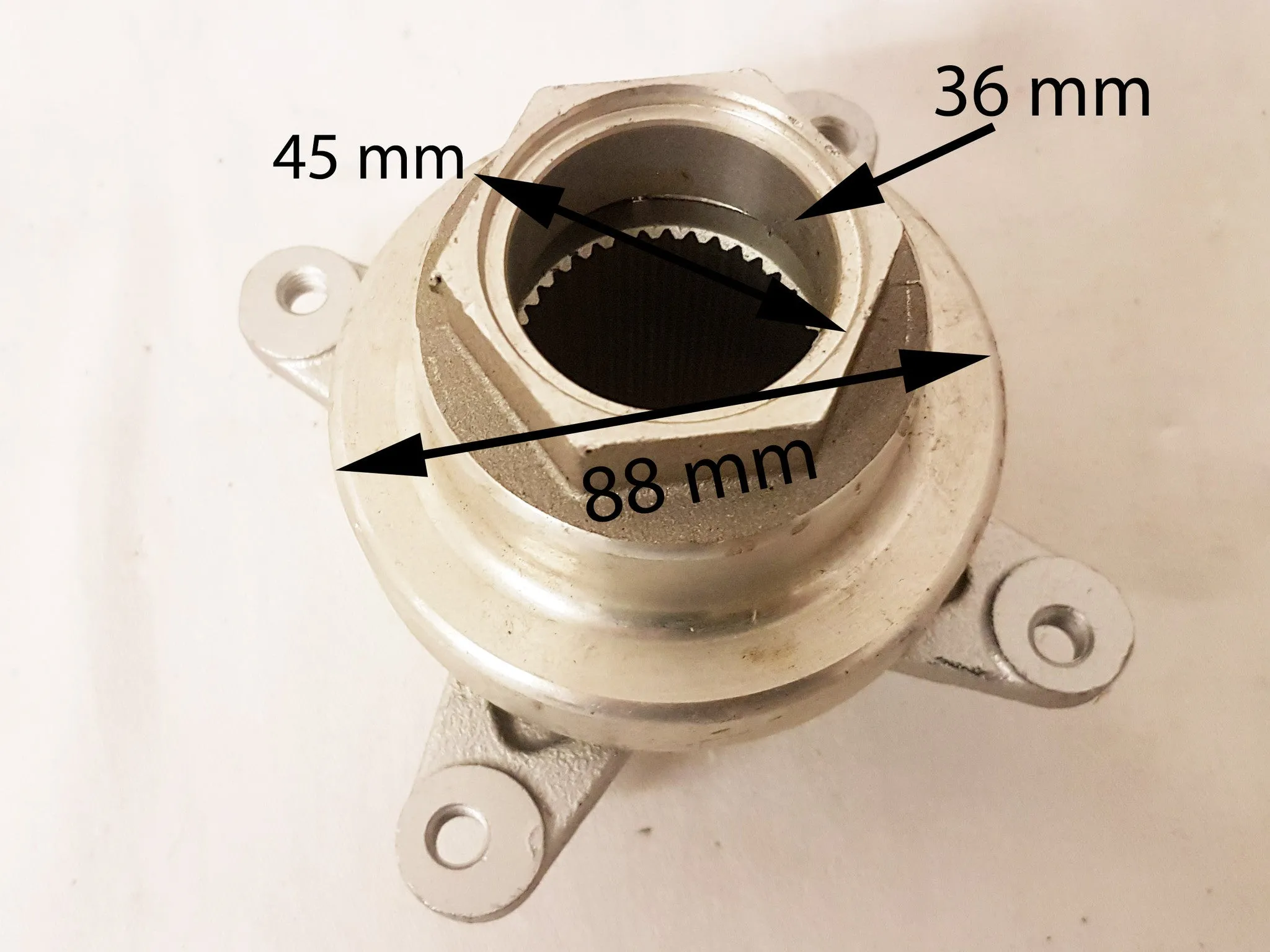 WHH13 REAR BRAKE DISC HUB MOUNT BRACKET SPY 250 350 F-1 ROAD LEGAL QUAD BIKES