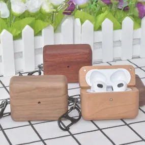 Wood Case for AirPods 3, 2, Pro - Natural Bamboo and Walnut Wooden Cases for Apple AirPods