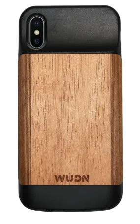Wooden iPhone X & Xs, Battery Charging Case