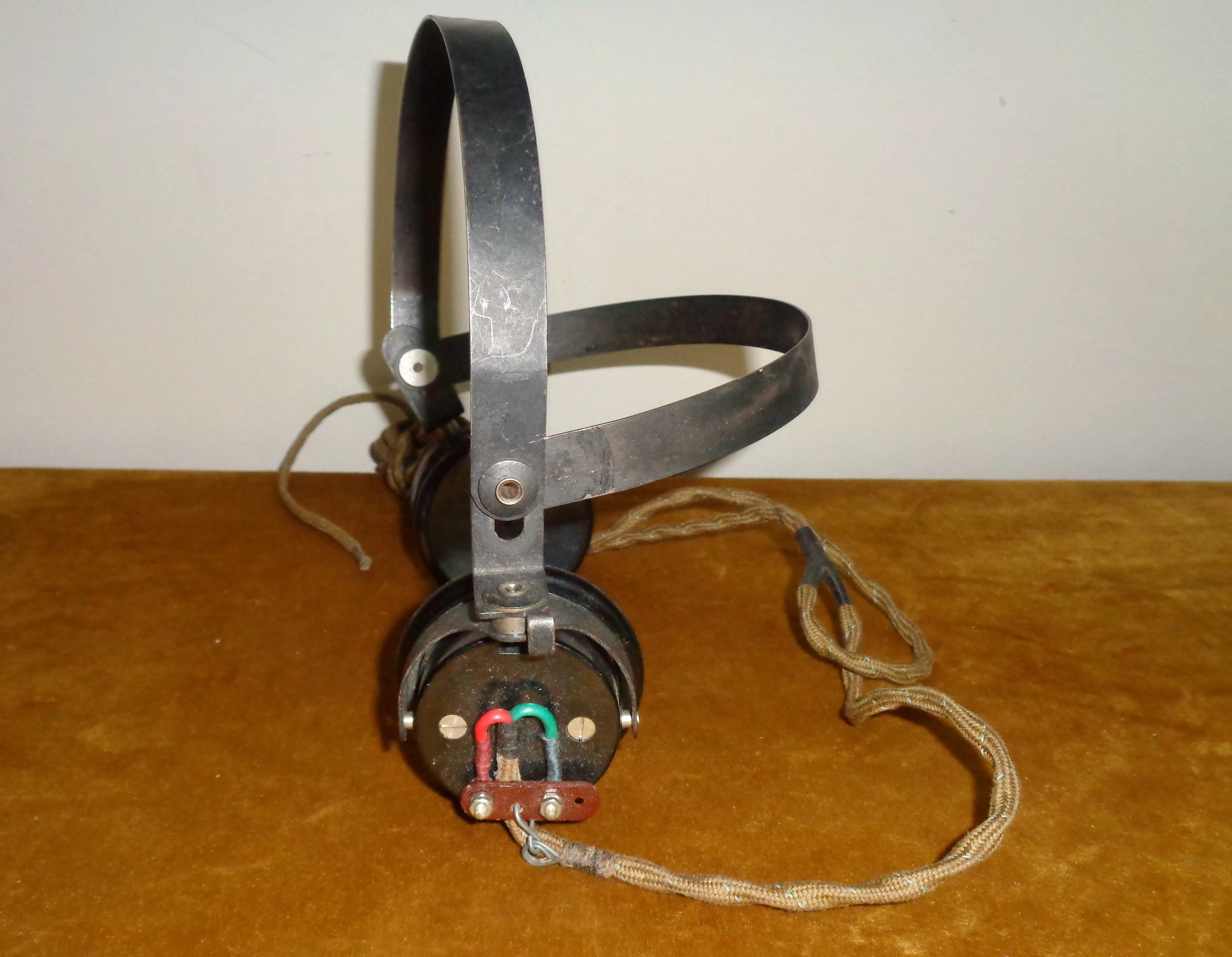 WW2 SG Brown CHR 4000 Ohm Headphones AP3662S