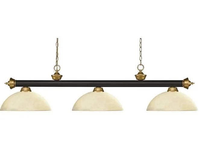 Z-Lite Riviera Domed Golden Mottle with Gold Accents