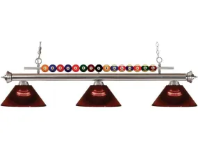 Z-Lite Shark Acrylic Burgundy Pool Table Light