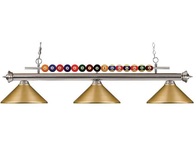 Z-Lite Shark Collection Satin Gold Metal Shade