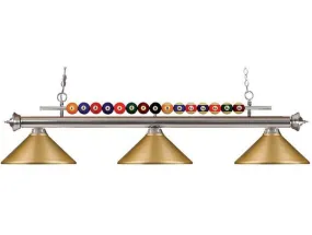 Z-Lite Shark Collection Satin Gold Metal Shade