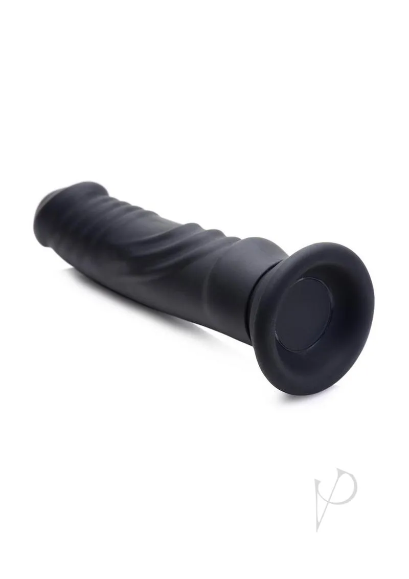 Zeus Vibe and Estim Dildo W/remote Black